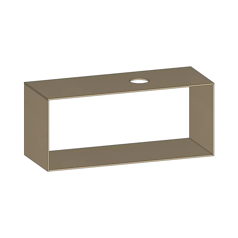 SCALIDO-Konsolenplatte m. Rahmen f Waschtisch US 1222x560x510mm 1 Aussch rechts Farbvar K