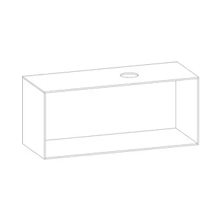 SCALIDO-Konsolenplatte m. Rahmen f Waschtisch US 1222x560x510mm 1 Aussch rechts Farbvar K – Bild 2