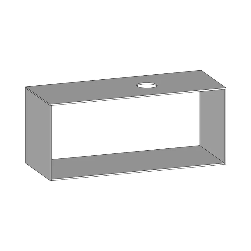 SCALIDO-Konsolenplatte m. Rahmen f Waschtisch US 1222x560x510mm 1 Aussch rechts Farbvar W