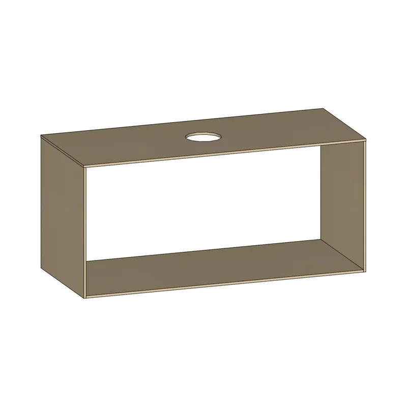 SCALIDO-Konsolenplatte m. Rahmen f Waschtisch US 1222x560x510mm 1 Aussch mittig Farbvar K