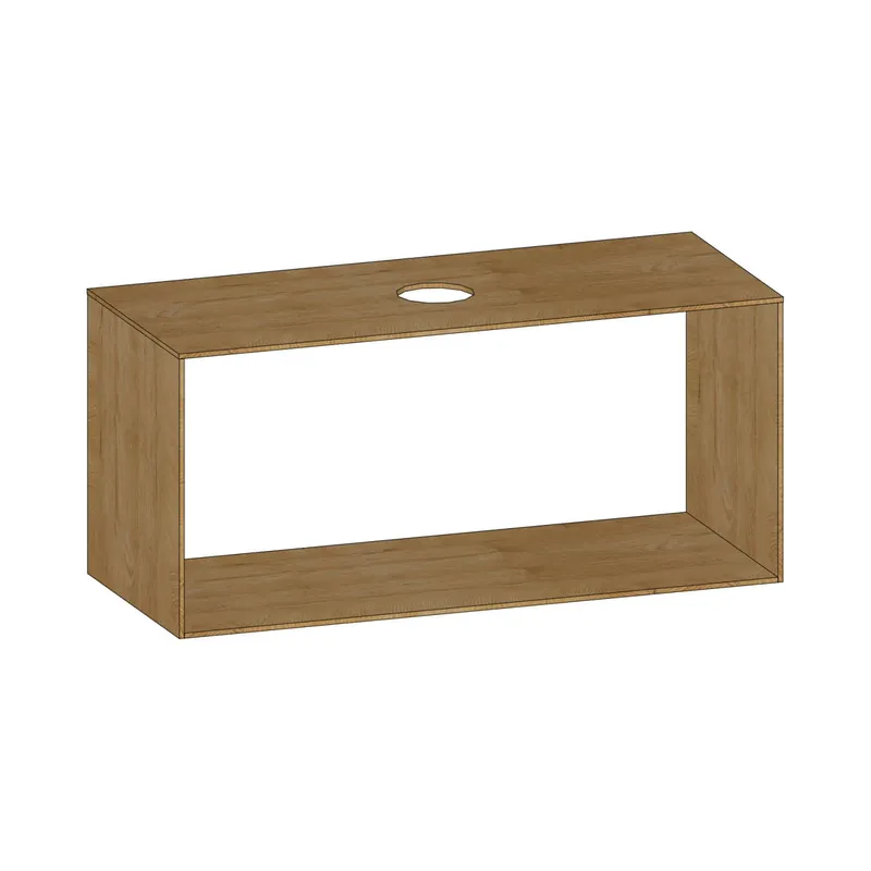 SCALIDO-Konsolenplatte m. Rahmen f Waschtisch US 1222x560x510mm 1 Aussch mittig Farbvar S