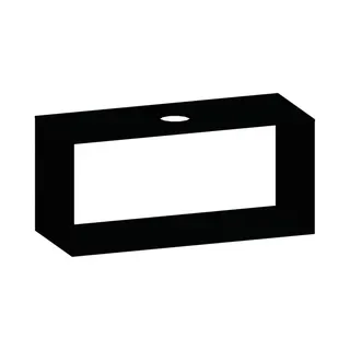 SCALIDO-Konsolenplatte m. Rahmen f Waschtisch US 1222x560x510mm 1 Aussch mittig Farbvar V