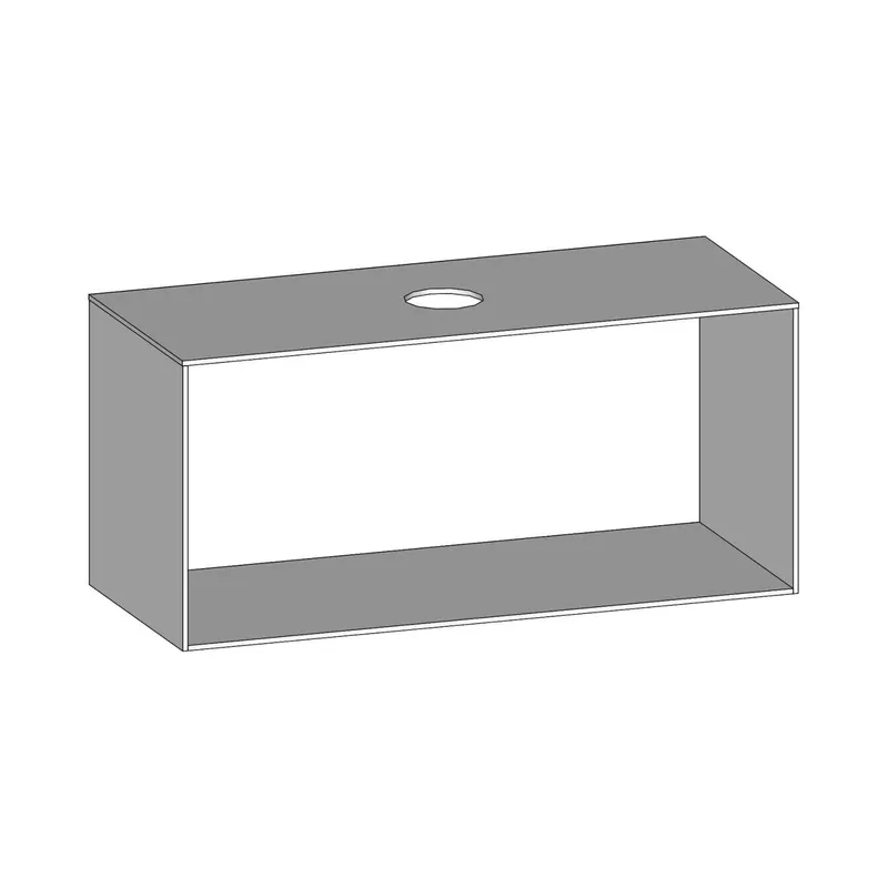 SCALIDO-Konsolenplatte m. Rahmen f Waschtisch US 1222x560x510mm 1 Aussch mittig Farbvar W