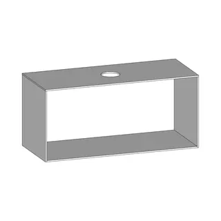 SCALIDO-Konsolenplatte m. Rahmen f Waschtisch US 1222x560x510mm 1 Aussch mittig Farbvar W