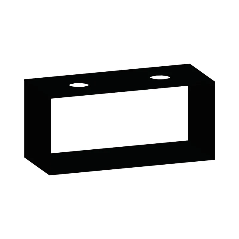 SCALIDO-Konsolenplatte m. Rahmen f Waschtisch US 1222x560x510mm 2 Ausschnitte Farbvar. V