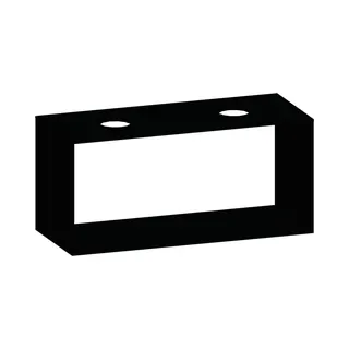 SCALIDO-Konsolenplatte m. Rahmen f Waschtisch US 1222x560x510mm 2 Ausschnitte Farbvar. V