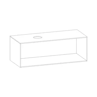 SCALIDO-Konsolenplatte m. Rahmen f Waschtisch US 1222x430x510mm 1 Ausschn links Farbvar E – Bild 2