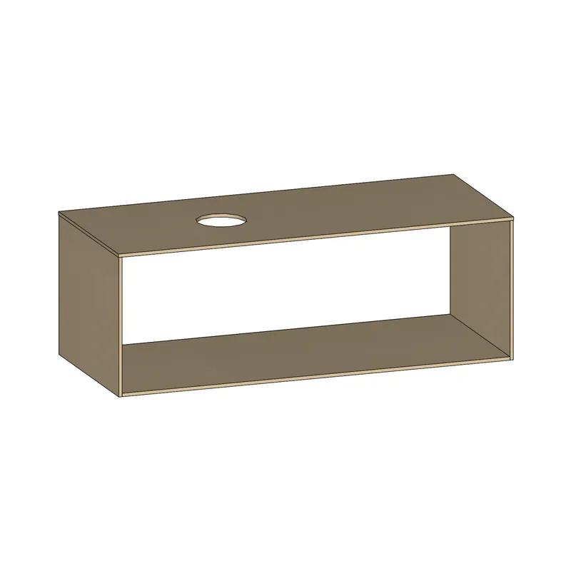 SCALIDO-Konsolenplatte m. Rahmen f Waschtisch US 1222x430x510mm 1 Ausschn links Farbvar K