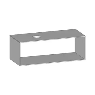 SCALIDO-Konsolenplatte m. Rahmen f Waschtisch US 1222x430x510mm 1 Ausschn links Farbvar W