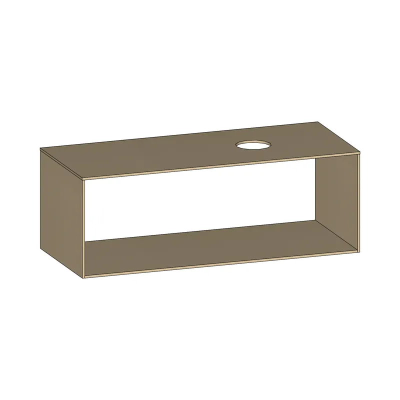 SCALIDO-Konsolenplatte m. Rahmen f Waschtisch US 1222x430x510mm 1 Aussch rechts Farbvar K