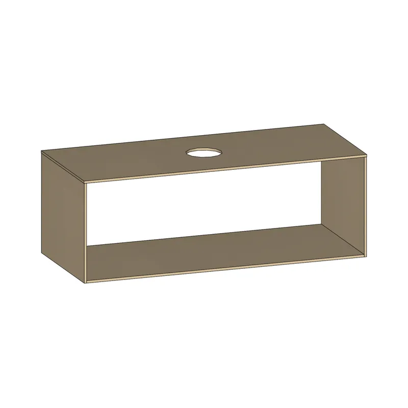 SCALIDO-Konsolenplatte m. Rahmen f Waschtisch US 1222x430x510mm 1 Aussch mittig Farbvar K
