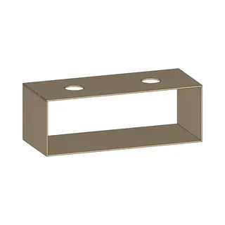 SCALIDO-Konsolenplatte m. Rahmen f Waschtisch US 1222x430x510mm 2 Ausschnitte Farbvar. K
