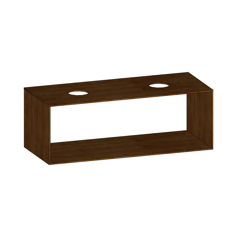 SCALIDO-Konsolenplatte m. Rahmen f Waschtisch US 1222x430x510mm 2 Ausschnitte Farbvar. S