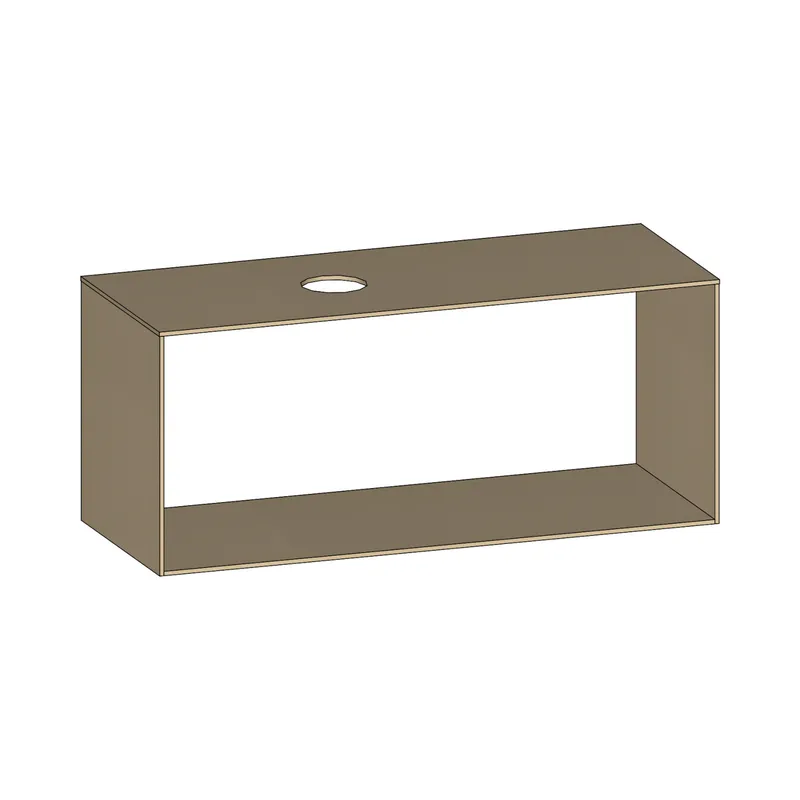 SCALIDO-Konsolenplatte m. Rahmen f Waschtisch US 1322x560x510mm 1 Ausschn links Farbvar K
