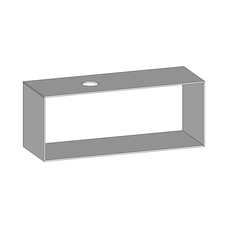 SCALIDO-Konsolenplatte m. Rahmen f Waschtisch US 1422x560x510mm 1 Ausschn links Farbvar W