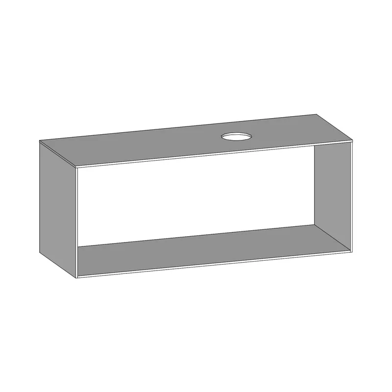 SCALIDO-Konsolenplatte m. Rahmen f Waschtisch US 1422x560x510mm 1 Aussch rechts Farbvar W