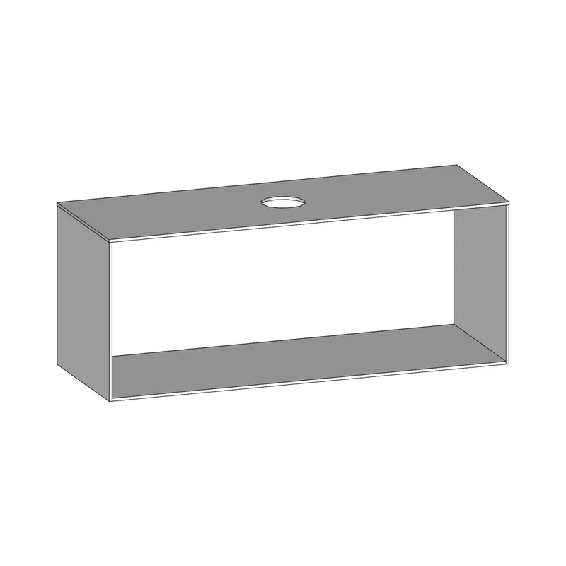 SCALIDO-Konsolenplatte m. Rahmen f Waschtisch US 1422x560x510mm 1 Aussch mittig Farbvar W