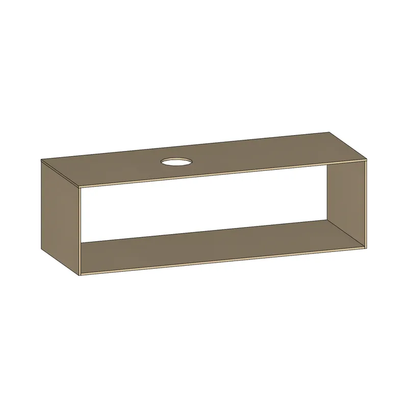 SCALIDO-Konsolenplatte m. Rahmen f Waschtisch US 1422x430x510mm 1 Ausschn links Farbvar K