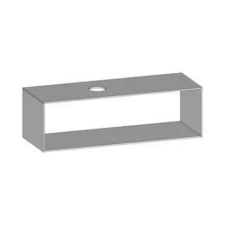 SCALIDO-Konsolenplatte m. Rahmen f Waschtisch US 1422x430x510mm 1 Ausschn links Farbvar W