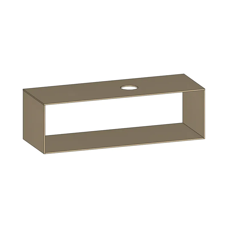 SCALIDO-Konsolenplatte m. Rahmen f Waschtisch US 1422x430x510mm 1 Aussch rechts Farbvar K