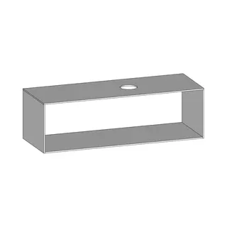 SCALIDO-Konsolenplatte m. Rahmen f Waschtisch US 1422x430x510mm 1 Aussch rechts Farbvar W