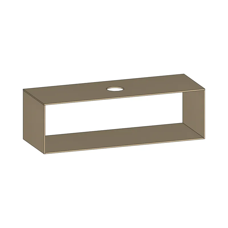 SCALIDO-Konsolenplatte m. Rahmen f Waschtisch US 1422x430x510mm 1 Aussch mittig Farbvar K
