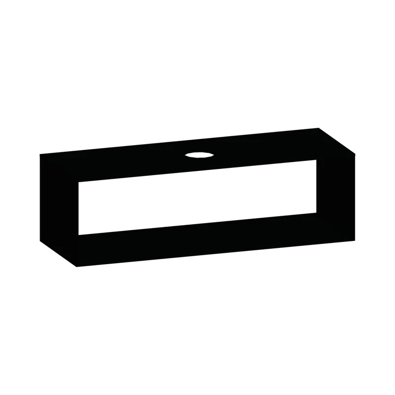 SCALIDO-Konsolenplatte m. Rahmen f Waschtisch US 1422x430x510mm 1 Aussch mittig Farbvar V