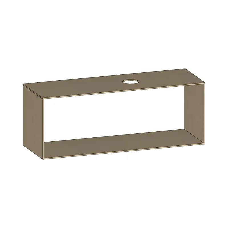 SCALIDO-Konsolenplatte m. Rahmen f Waschtisch US 1522x560x510mm 1 Aussch rechts Farbvar K