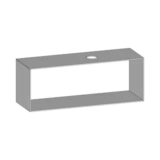 SCALIDO-Konsolenplatte m. Rahmen f Waschtisch US 1522x560x510mm 1 Aussch rechts Farbvar W