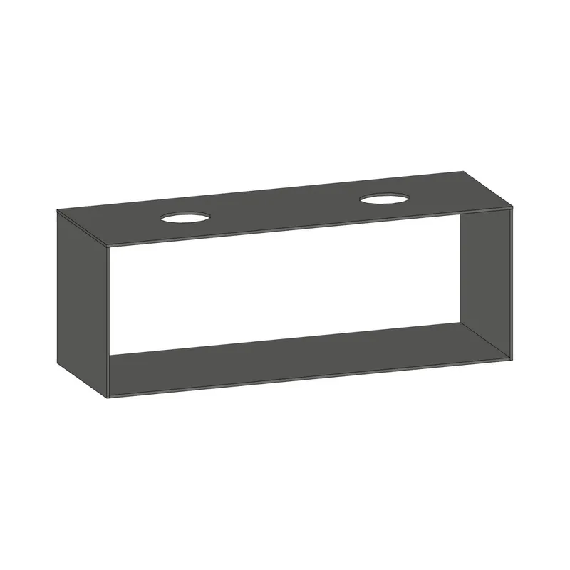 SCALIDO-Konsolenplatte m. Rahmen f Waschtisch US 1522x560x510mm 2 Ausschnitte Farbvar. A