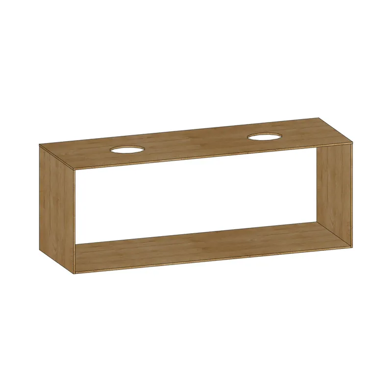 SCALIDO-Konsolenplatte m. Rahmen f Waschtisch US 1522x560x510mm 2 Ausschnitte Farbvar. S