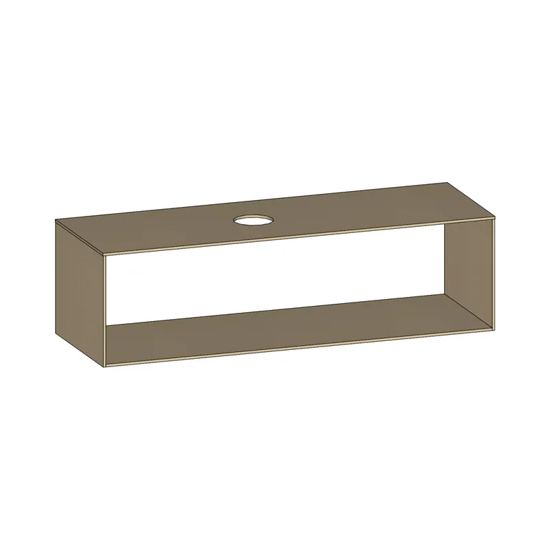 SCALIDO-Konsolenplatte m. Rahmen f Waschtisch US 1522x430x510mm 1 Ausschn links Farbvar K