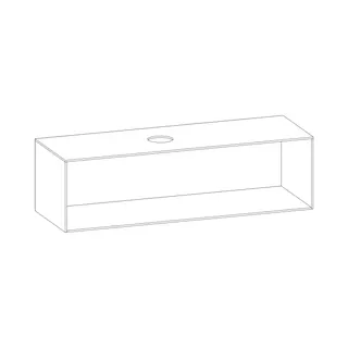 SCALIDO-Konsolenplatte m. Rahmen f Waschtisch US 1522x430x510mm 1 Ausschn links Farbvar V – Bild 2