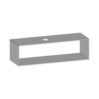 SCALIDO-Konsolenplatte m. Rahmen f Waschtisch US 1522x430x510mm 1 Ausschn links Farbvar W