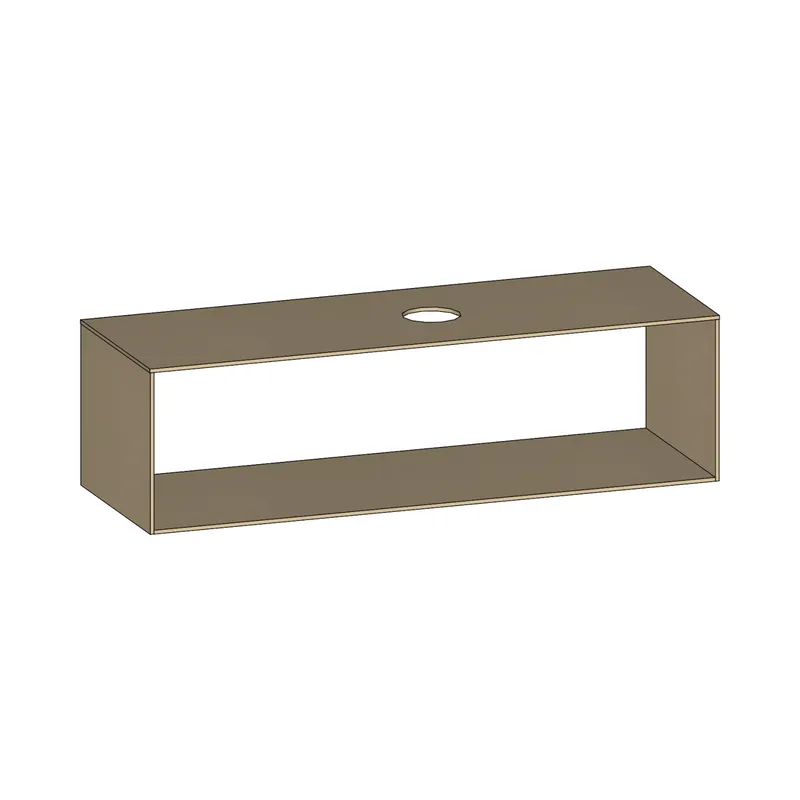 SCALIDO-Konsolenplatte m. Rahmen f Waschtisch US 1522x430x510mm 1 Aussch rechts Farbvar K