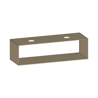SCALIDO-Konsolenplatte m. Rahmen f Waschtisch US 1522x430x510mm 2 Ausschnitte Farbvar. K