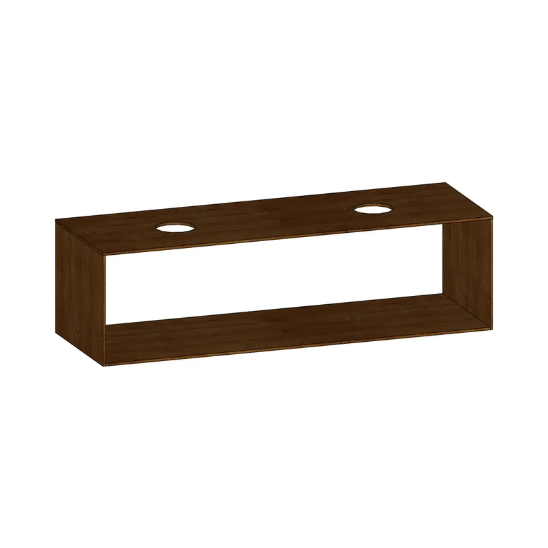 SCALIDO-Konsolenplatte m. Rahmen f Waschtisch US 1522x430x510mm 2 Ausschnitte Farbvar. S