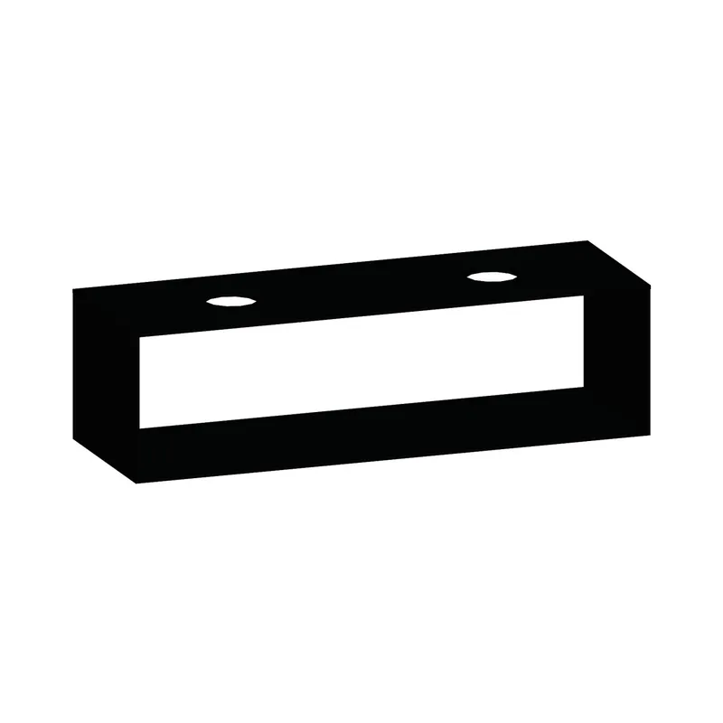 SCALIDO-Konsolenplatte m. Rahmen f Waschtisch US 1522x430x510mm 2 Ausschnitte Farbvar. V