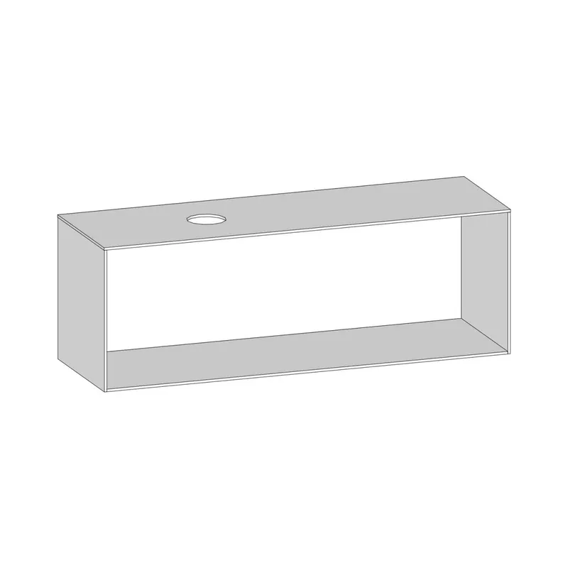 SCALIDO-Konsolenplatte m. Rahmen f Waschtisch US 1622x560x510mm 1 Ausschn links Farbvar W
