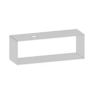 SCALIDO-Konsolenplatte m. Rahmen f Waschtisch US 1622x560x510mm 1 Ausschn links Farbvar W