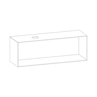 SCALIDO-Konsolenplatte m. Rahmen f Waschtisch US 1622x560x510mm 1 Ausschn links Farbvar W – Bild 2