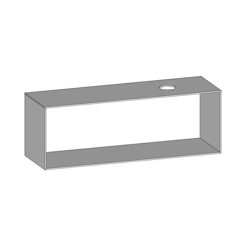 SCALIDO-Konsolenplatte m. Rahmen f Waschtisch US 1622x560x510mm 1 Aussch rechts Farbvar W