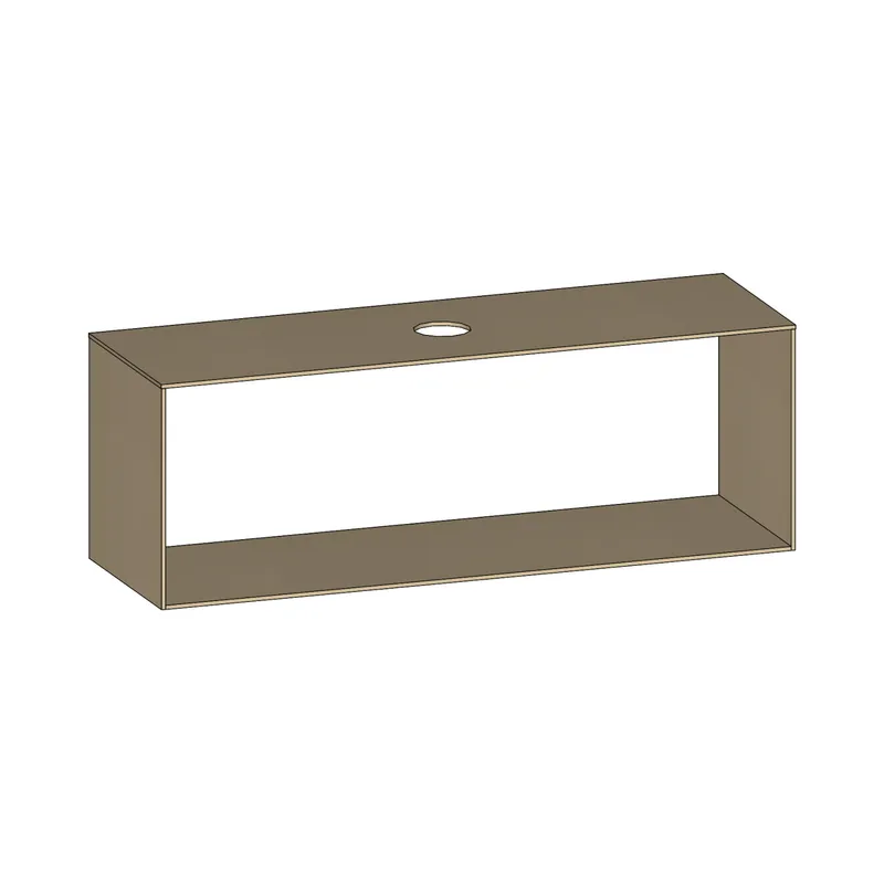SCALIDO-Konsolenplatte m. Rahmen f Waschtisch US 1622x560x510mm 1 Aussch mittig Farbvar K