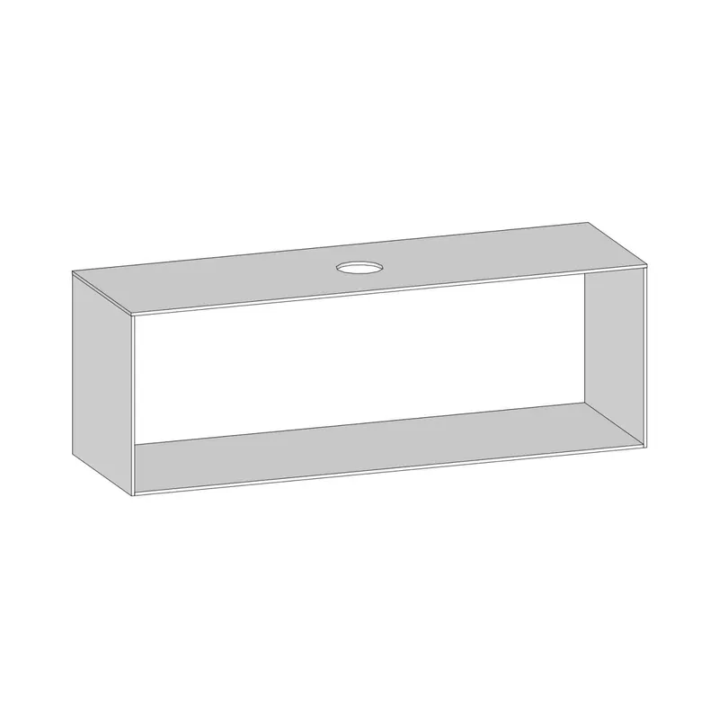 SCALIDO-Konsolenplatte m. Rahmen f Waschtisch US 1622x560x510mm 1 Aussch mittig Farbvar W