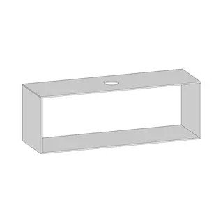 SCALIDO-Konsolenplatte m. Rahmen f Waschtisch US 1622x560x510mm 1 Aussch mittig Farbvar W