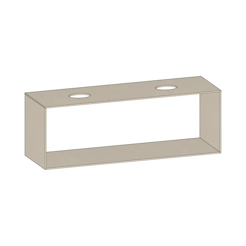 SCALIDO-Konsolenplatte m. Rahmen f Waschtisch US 1622x560x510mm 2 Ausschnitte Farbvar. K