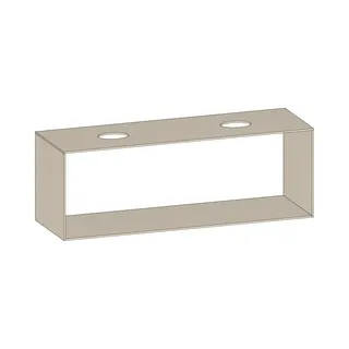 SCALIDO-Konsolenplatte m. Rahmen f Waschtisch US 1622x560x510mm 2 Ausschnitte Farbvar. K