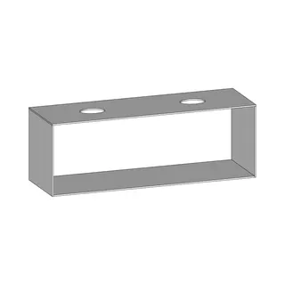 SCALIDO-Konsolenplatte m. Rahmen f Waschtisch US 1622x560x510mm 2 Ausschnitte Farbvar. W