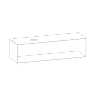 SCALIDO-Konsolenplatte m. Rahmen f Waschtisch US 1622x430x510mm 1 Ausschn links Farbvar A – Bild 2