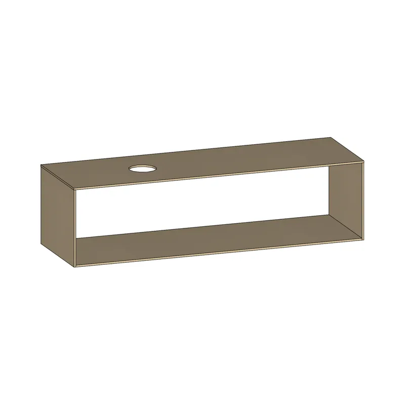 SCALIDO-Konsolenplatte m. Rahmen f Waschtisch US 1622x430x510mm 1 Ausschn links Farbvar K